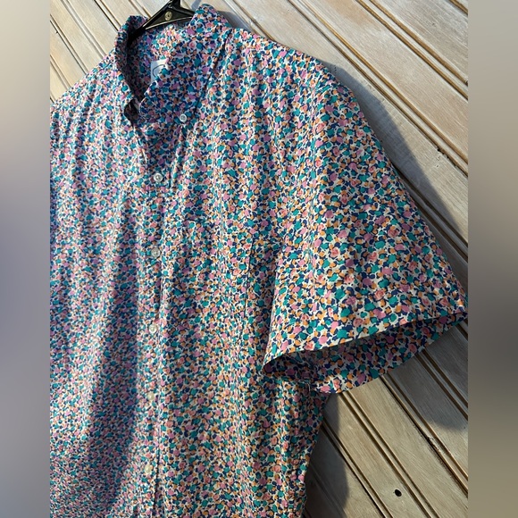 Bonobos Short-Sleeve Floral Casual Button-Downs 2 Pack Blue Pink White - Picture 3 of 11